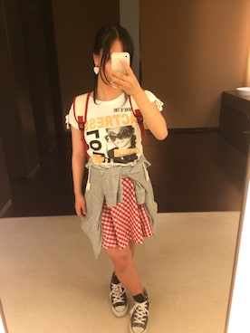 「Dosch（ドスチ）のアイテム（スカート）」を使った、なおぽぽさん（レディース・151cm）の夏コーディネート