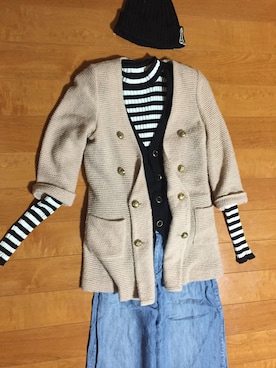 「Language（ランゲージ）のアイテム（パンツ）」を使った、らにさん（レディース・155cm）の春コーディネート