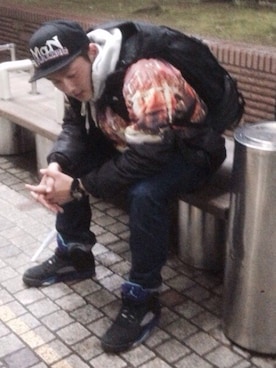 「Lafayette（ラファイエット）のアイテム（キャップ、ブラック系）」を使った、だいちゃんさん（メンズ・173cm）の夏コーディネート