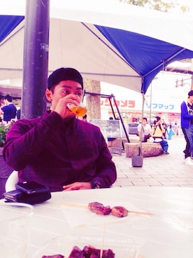 「10Deep（テンディープ）のアイテム（シャツ/ブラウス、レッド系）」を使った、だいちゃんさん（メンズ・173cm）の夏コーディネート