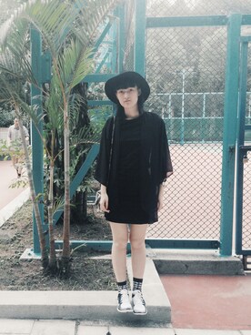 「Nike flyknit」｜「アイテム（ワンピース/ドレス）」を使った、 ringoshiro さん（レディース・165cm）の秋コーディネート