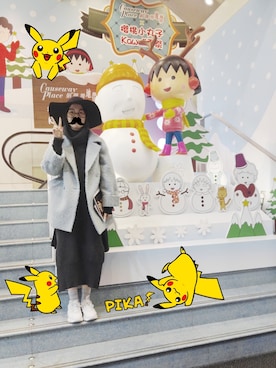 「MONKI」｜ ringoshiro さん（レディース・165cm）の冬コーディネート