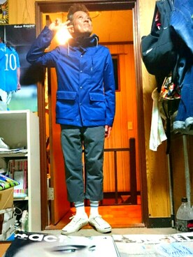 「ラブ＆ピース2016」｜「アイテム（マウンテンパーカー）」を使った、たかぶんごさん（メンズ・171cm）の秋コーディネート