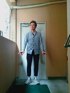 「ラブ＆ピース2016」｜「アイテム（スウェット）」を使った、たかぶんごさん（メンズ・171cm）の秋コーディネート