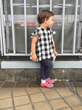 Hannaさん（キッズ・90cm）の夏コーディネート