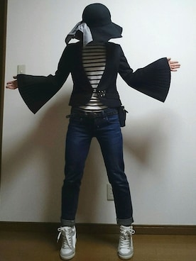 「PATRICK COX（パトリック・コックス）のアイテム（バッグ）」を使った、misatoさん（レディース・158cm）の春コーディネート