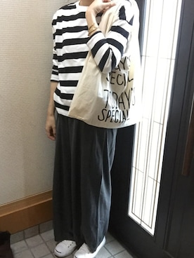 「niko and...（ニコアンド）のアイテム（バングル/リストバンド）」を使った、Hammyさん（レディース・163cm）の夏コーディネート