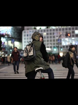 「ミリタリーアウター」｜「アイテム（その他）」を使った、fromJPNstreetさん（メンズ・165cm）の夏コーディネート