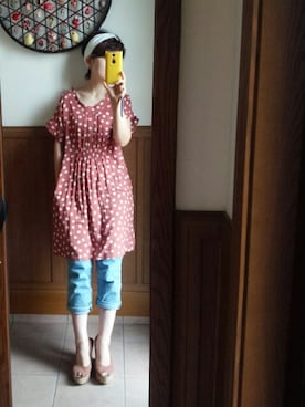 「Three Four Time（ｽﾘｰﾌｫｰﾀｲﾑ）のアイテム（シューズ）」を使った、きよさん（レディース・149cm）の春コーディネート