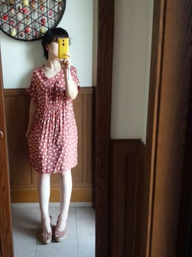 「Three Four Time（ｽﾘｰﾌｫｰﾀｲﾑ）のアイテム（シューズ）」を使った、きよさん（レディース・149cm）の夏コーディネート