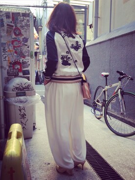 「Milly（ミリー）のアイテム（バッグ）」を使った、keiさん（レディース・155cm）の春コーディネート