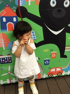 「LOVFEE（ラッフィ）のアイテム」を使った、youthfullimiさん（キッズ・90cm）の夏コーディネート