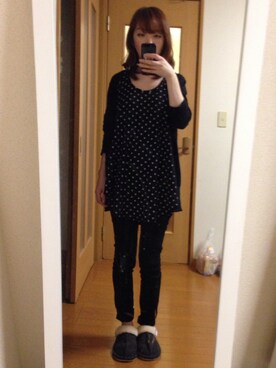 「アンティカのアイテム（Cardigans、ブラック系）」を使った、フミヤさんの夏コーディネート