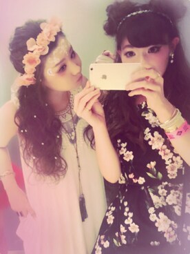 「FOREVER 21（フォーエバー トゥエンティーワン）のアイテム（ワンピース、ブラック系）」を使った、Yukaさん（レディース・157cm）の秋コーディネート
