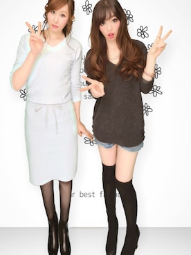 「D-ID（ディーアイディー）のアイテム」を使った、Yukaさん（レディース・157cm）の春コーディネート