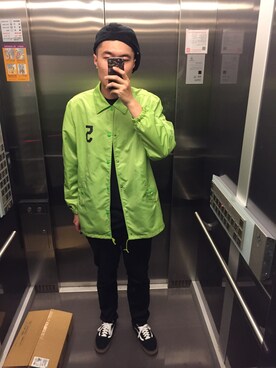 「TOMMY（トミー）のアイテム（その他アウター）」を使った、chuantungさん（メンズ・189cm）の春コーディネート