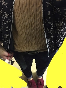 「I am I （アイアムアイ）のアイテム（ジャケット/アウター）」を使った、タコ星人。さん（レディース・155cm）の秋コーディネート