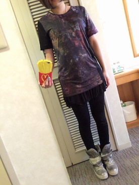 「memhim（メンヒム）のアイテム（トップス）」を使った、S。さん（レディース・167cm）の夏コーディネート