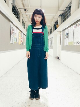 「PAZZO」｜「アイテム（その他アウター）」を使った、水皮波さん（レディース・158cm）の秋コーディネート