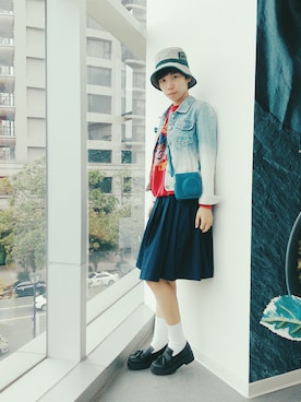「Planet」｜水皮波さん（レディース・158cm）の秋コーディネート