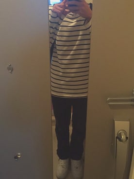 「JUNRED（ジュンレッド）のアイテム（その他トップス）」を使った、きむさん（メンズ・170cm）の秋コーディネート