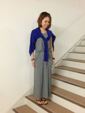 「McGREGOR CLASSIC（マックレガークラシック）のアイテム（ワンピース/ドレス）」を使った、naokoさん（レディース・163cm）の夏コーディネート