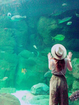 「TRIP」｜「アイテム（帽子）」を使った、CHICCHIさん（レディース・163cm）の夏コーディネート