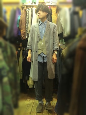 「MAR（メーア）のアイテム」を使った、naka. さん（メンズ・174cm）の春コーディネート