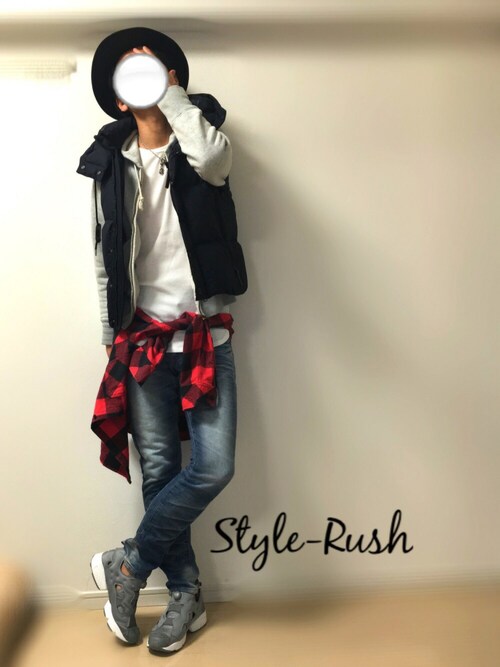 jiroさんの「ロングサーマルカットソー UR-287（unrelaxing）」を使ったコーディネート