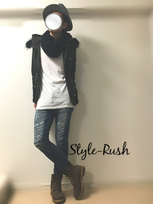 jiroさんの「AKM/エイケイエム/別注Setup JoggerPants Camouflage（AKM）」を使ったコーディネート