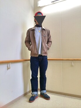 「BEN DAVIS（ベンデイビス）のアイテム（デニムジャケット）」を使った、しょーへーさん（メンズ・183cm）の秋コーディネート