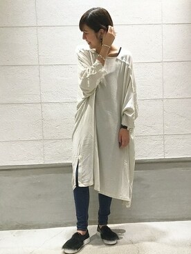 「LUC DNM （ラックデニム）のアイテム」を使った、hirotaさん（レディース・167cm）の冬コーディネート