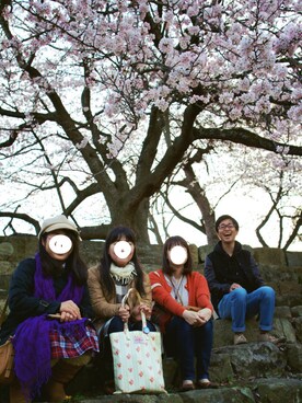 「STUDIOUS（ステュディオス）のアイテム（スタジャン）」を使った、KEEXさん（メンズ・163cm）の春コーディネート