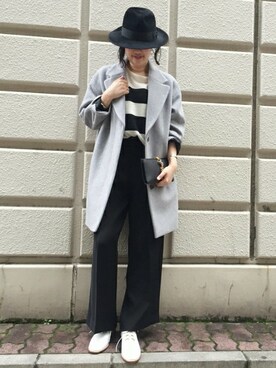 「ドルマン」｜「アイテム（その他アウター）」を使った、journal standard L'essage 銀座店 KANAEさん（レディース・168cm）の冬コーディネート