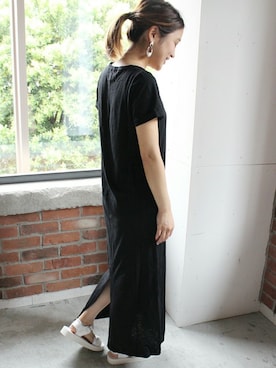 「suicoke（スイコック）のアイテム」を使った、journal standard L'essage 銀座店 KANAEさん（レディース・160cm）の夏コーディネート