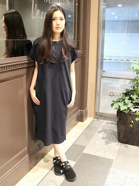 「suicoke（スイコック）のアイテム」を使った、journal standard L'essage 銀座店 KANAEさん（レディース・160cm）の夏コーディネート