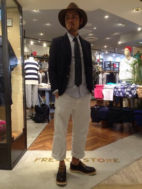 市川 奏太さん（メンズ・179cm）の夏コーディネート