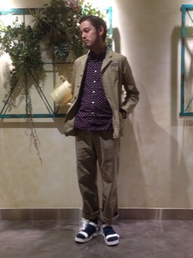 「FREAK'S STORE（フリークスストア）のアイテム（テーラードジャケット）」を使った、市川 奏太さん（メンズ・179cm）の春コーディネート