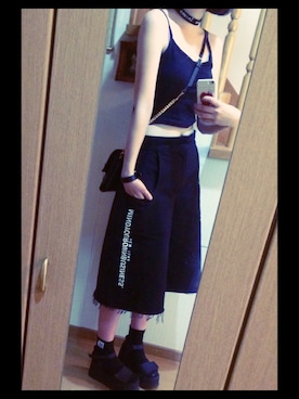 「M.Y.O.B（エム.ワイ.オー.ビー）のアイテム（アクセサリー）」を使った、Nicolaさん（レディース・166cm）の夏コーディネート