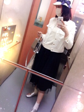 「KATHARINE ROSS（キャサリンロス）のアイテム（デニムジャケット）」を使った、プチさん（レディース・169cm）の春コーディネート
