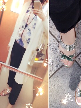 「KATHARINE ROSS（キャサリンロス）のアイテム（その他パンツ）」を使った、プチさん（レディース・169cm）の春コーディネート