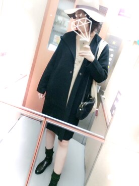 「KATHARINE ROSS（キャサリンロス）のアイテム（帽子）」を使った、プチさん（レディース・169cm）の秋コーディネート