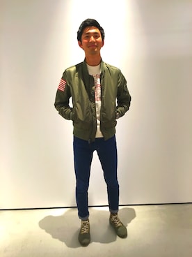「Ralph Lauren」｜「アイテム（ブルゾン）」を使った、tOさん（メンズ・175cm）の春コーディネート