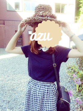 「ANOTHER BRANCH（アナザーブランチ）のアイテム（スカート）」を使った、あずみさん（レディース・154cm）の秋コーディネート