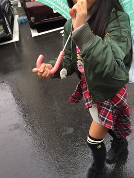 「JENNI（ジェニィ）のアイテム（ジャケット/アウター）」を使った、ゆーまま。さん（キッズ・128cm）の冬コーディネート