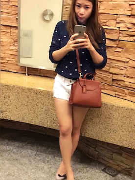 「KATESPADESATURDAYS」｜chloeさん（レディース・160cm）の夏コーディネート