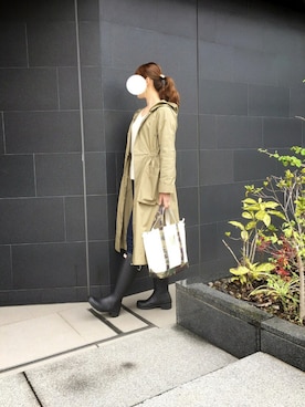 「MACPHEE（マカフィー）のアイテム（その他アウター）」を使った、@Rin777さん（レディース・160cm）の春コーディネート