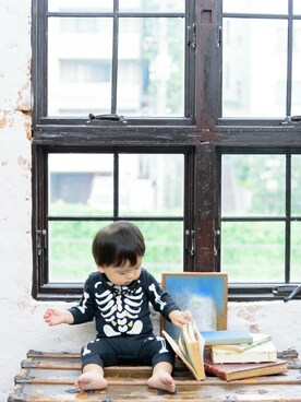 「kidstokeipic」｜Manami さん（キッズ・80cm）の秋コーディネート