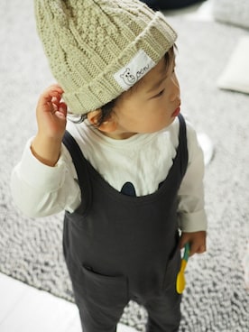「kidstokeipic」｜Manami さん（キッズ・80cm）の秋コーディネート