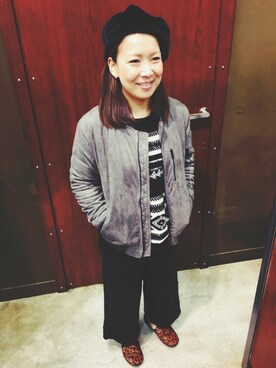 「Naturalizer   （ナチュラライザー）のアイテム」を使った、ERIKOさん（レディース・154cm）の冬コーディネート